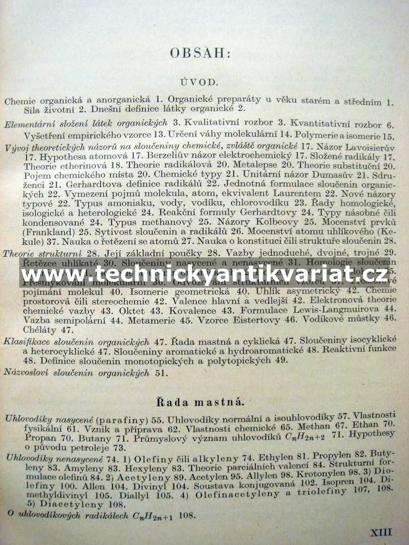 Chemie organická I.