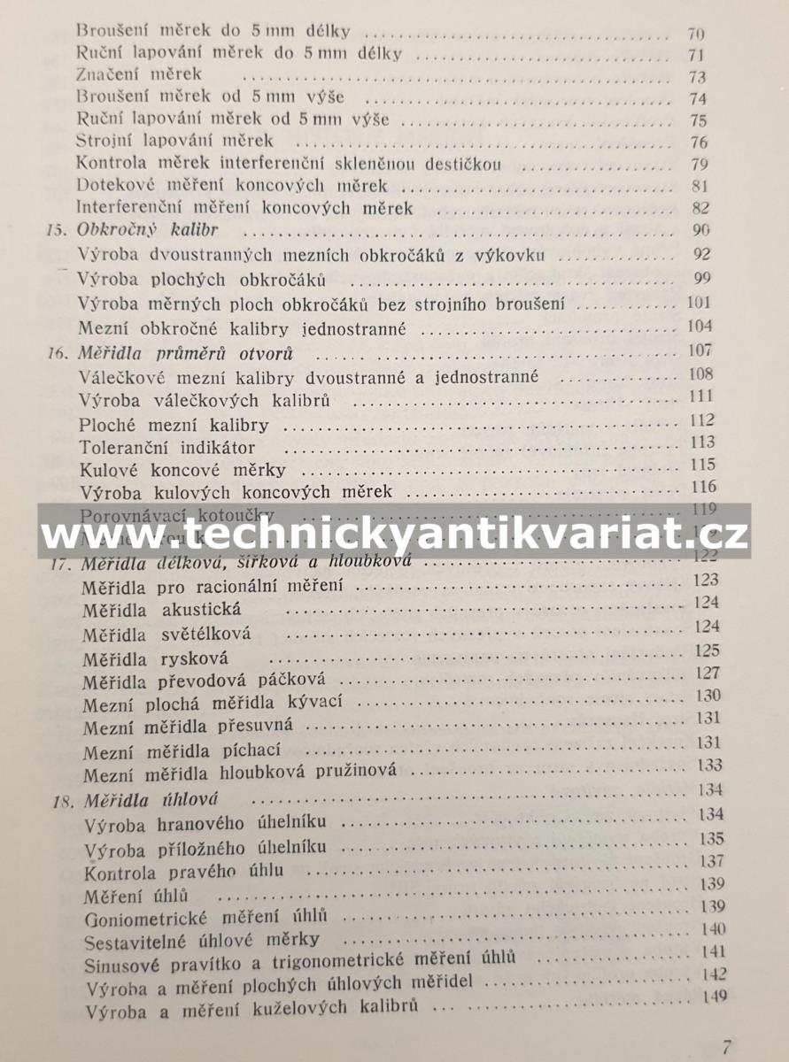Výroba přesných měřidel - Václav Ducháč (1951)