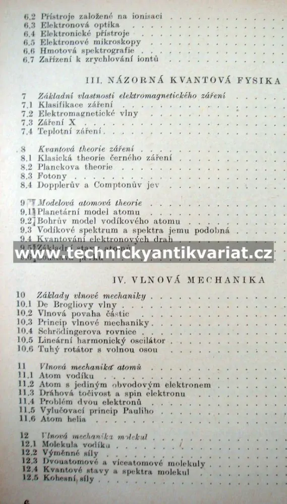 Úvod do molekulové a atomové fysiky - Z. Hořák (1955)