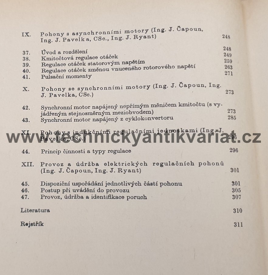 Elektrické regulační pohony s tyristory - Čapoun, Pavelka, Ryan (1981)