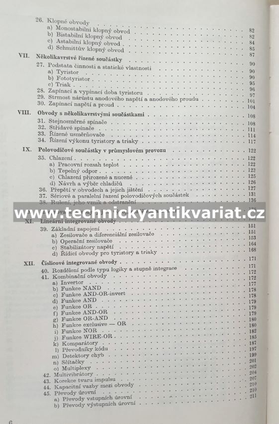 Kurs elektronických obvodů pro průmyslovou automatiku - Hrázský, Andrle (1976)
