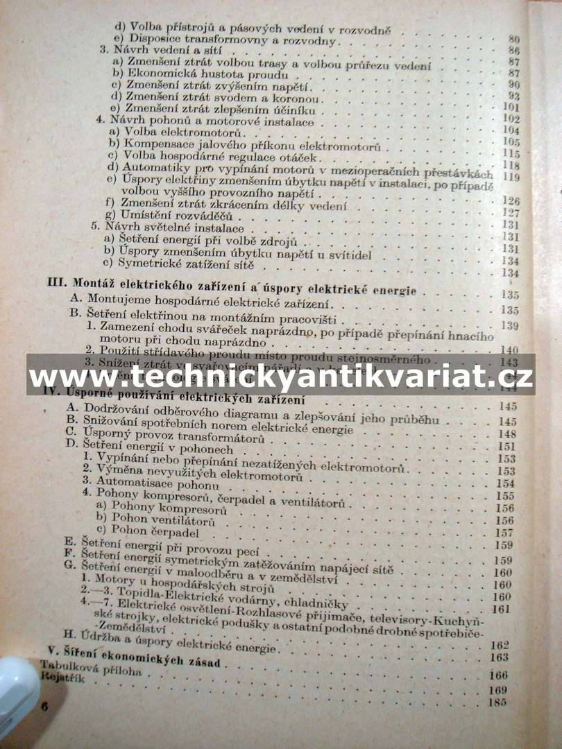 Šetření elektrickou energii