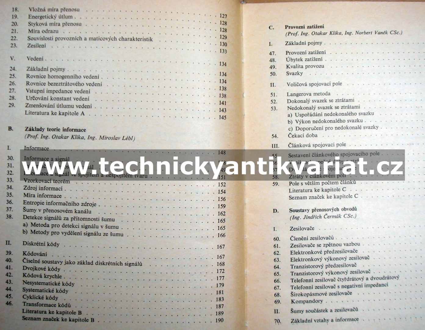 Elektrotechnika XVII - Sdělovací technika ve vedeních - Otakar Klika