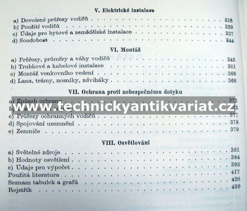 Elektrotechnické tabulky a grafy - Jiří Tříska (1958)