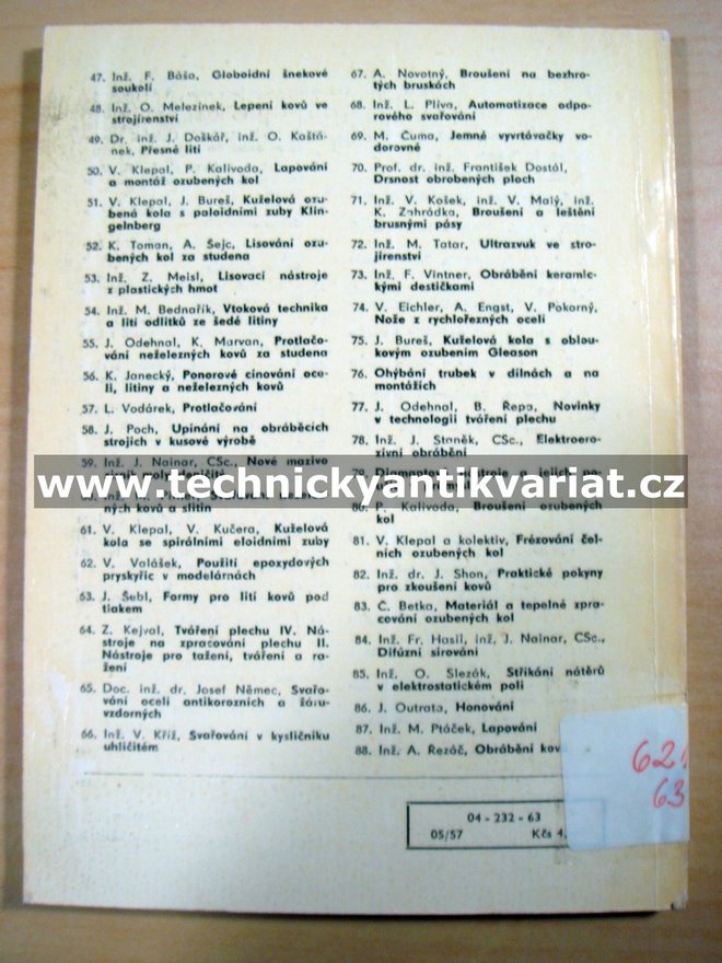 Elektrometalizace - Pejchar, Krejný, Fahnrich