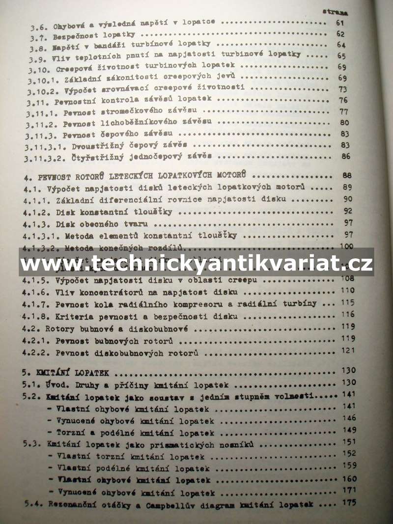 Konstrukce leteckých motorů II.pevnost a dynamika