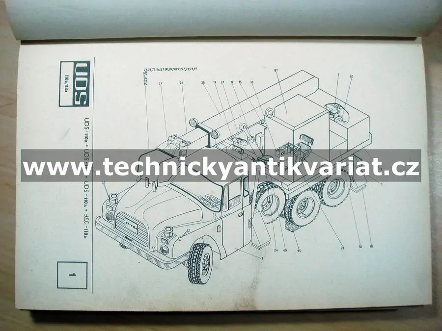 UDS 110a, 113a, 110p, 114a, 115a - katalog náhradných dielov