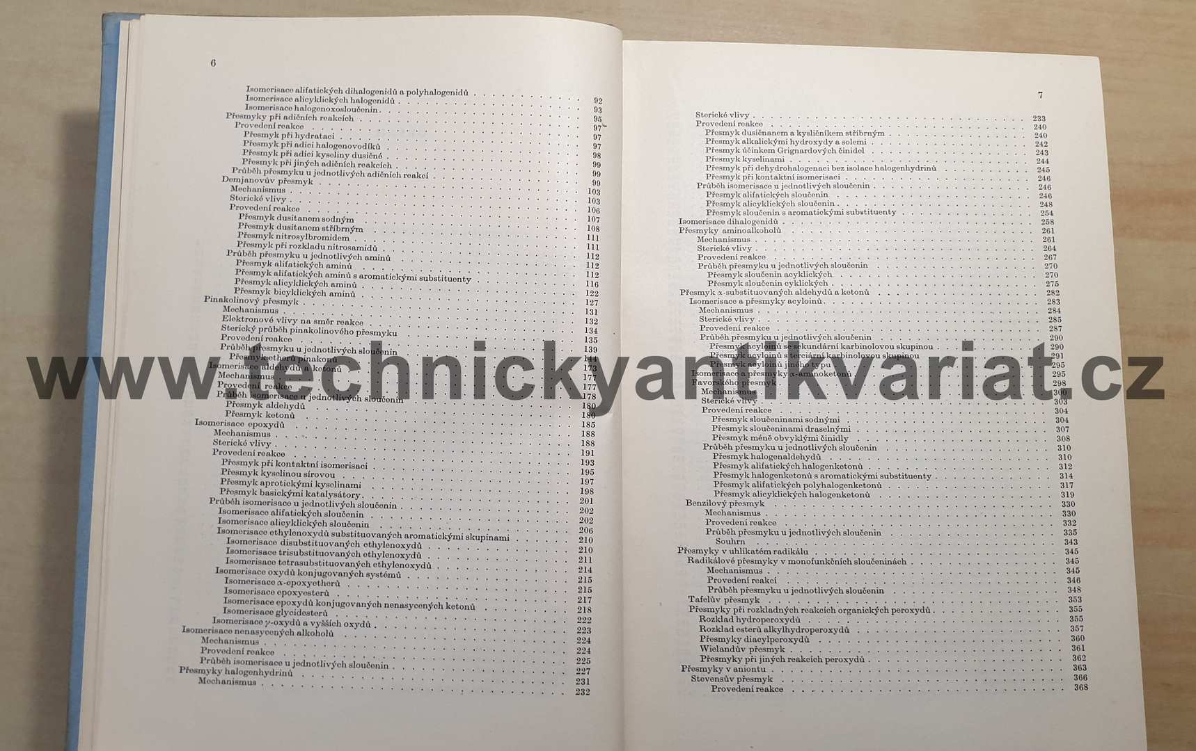 Preparativní reakce v organické chemii VIII. Molekulární přesmyky - Kovář, Hudlický, Ernest
