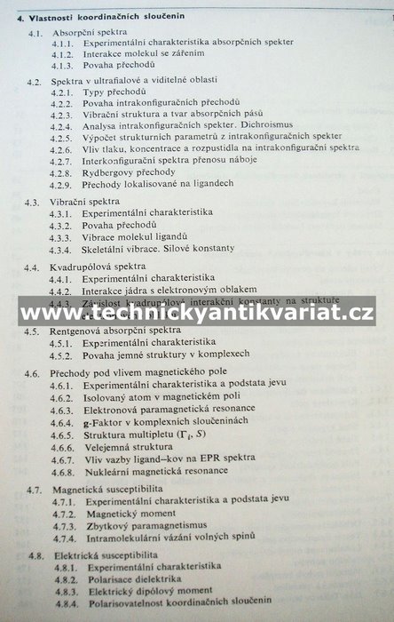 Struktura a vlastnosti koordinačních sloučenin - A. A. Vlček