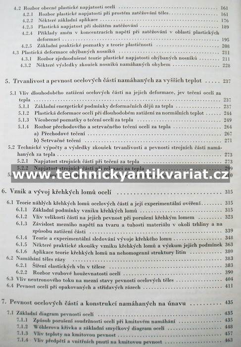 Tuhost a pevnost ocelových částí - Jaroslav Němec (1961)