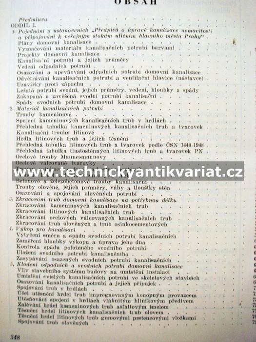 Domovní kanalisace - Antonín Skrbek (1951)
