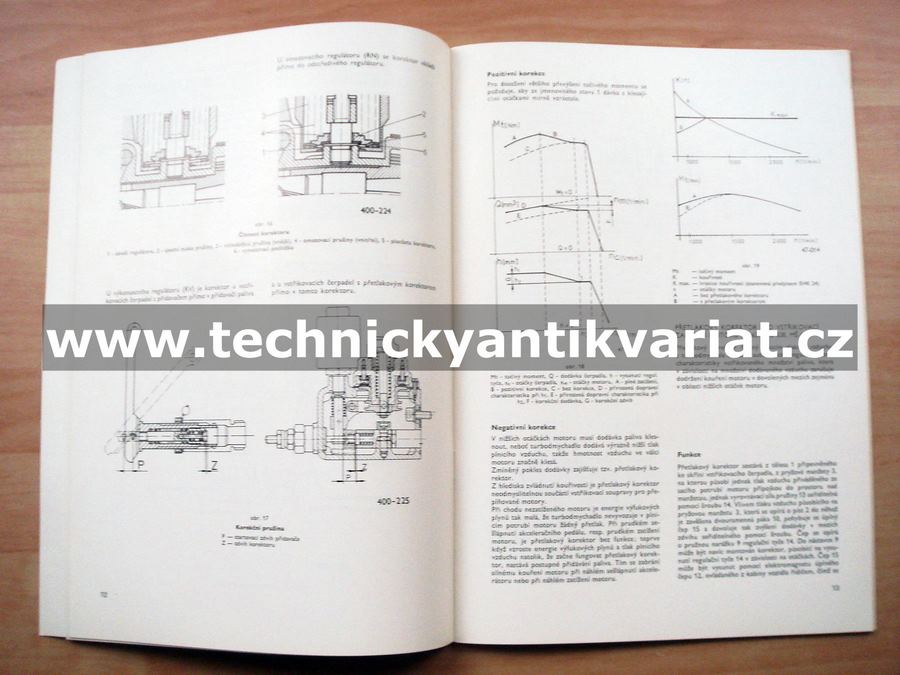 Liaz motor M1.2 - vstřikovací zařízení - dílenská příručka