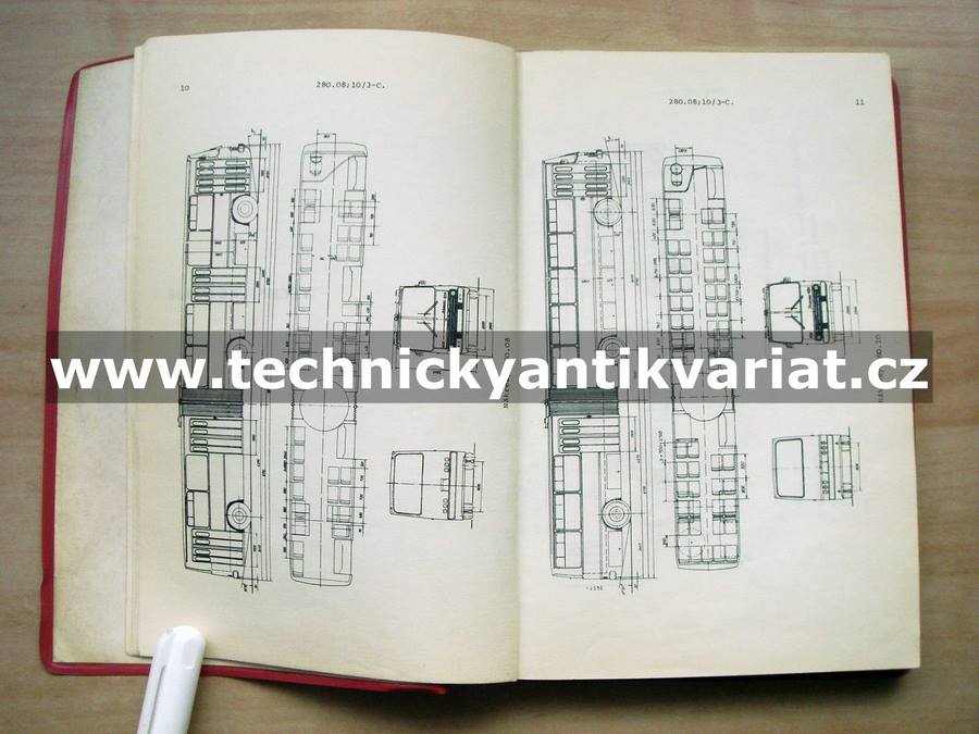 Ikarus 280.08A, 280.10A - Návod o obsluze a údržbě (1981)