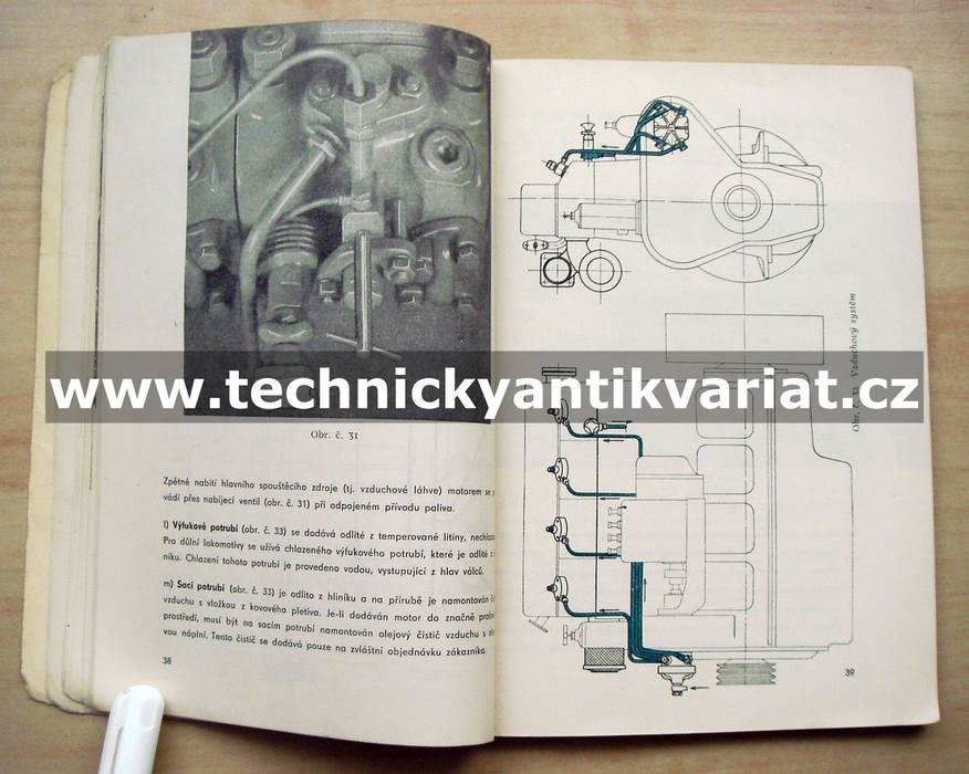 Škoda 2-6 S110 motor - návod k obsluze, seznam dílů