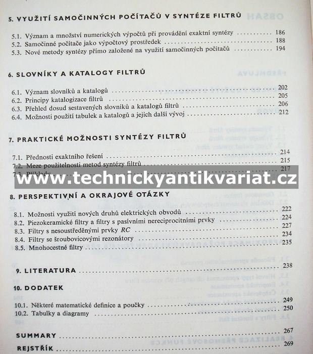 Syntéza frekvenčních filtrů - Mirko Novák (1966)