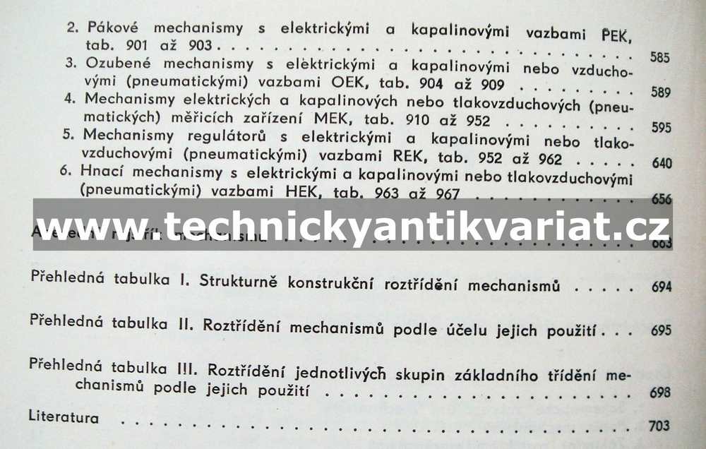 Mechanismy hydraulické, pneumatické a elektrické - Artobolevskij (1960)