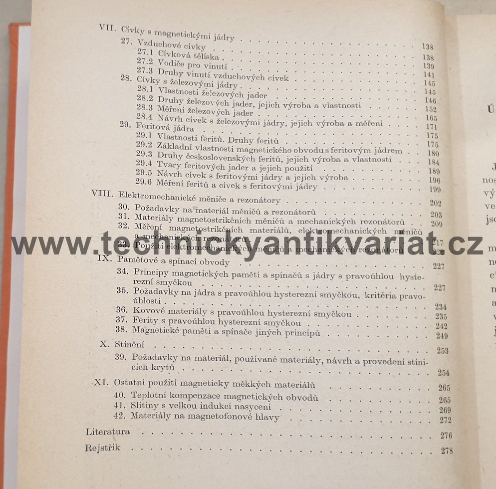 Magnetický měkké materiály ve sdělovací technice - Faktor, Hroudný, Starý, Tischer (1961)