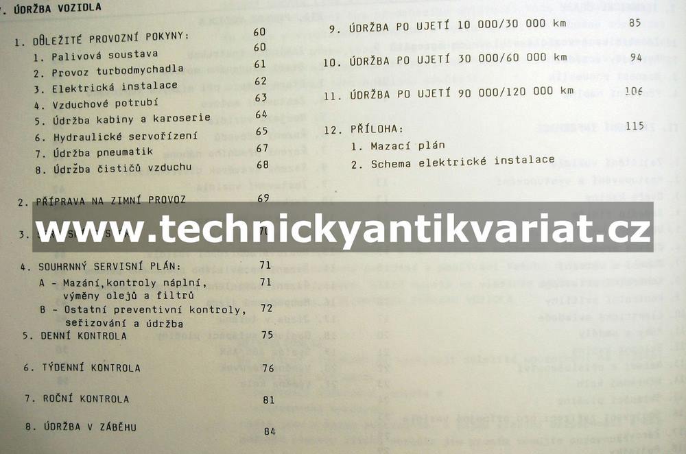 Liaz 200 - návod k obsluze (1991)