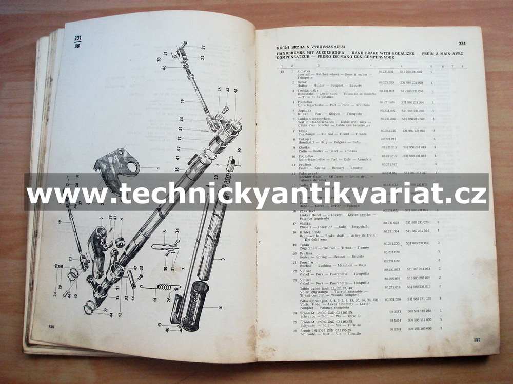 Zetor 10011, 10045, 16045 - katalog náhradních dílů (1978)