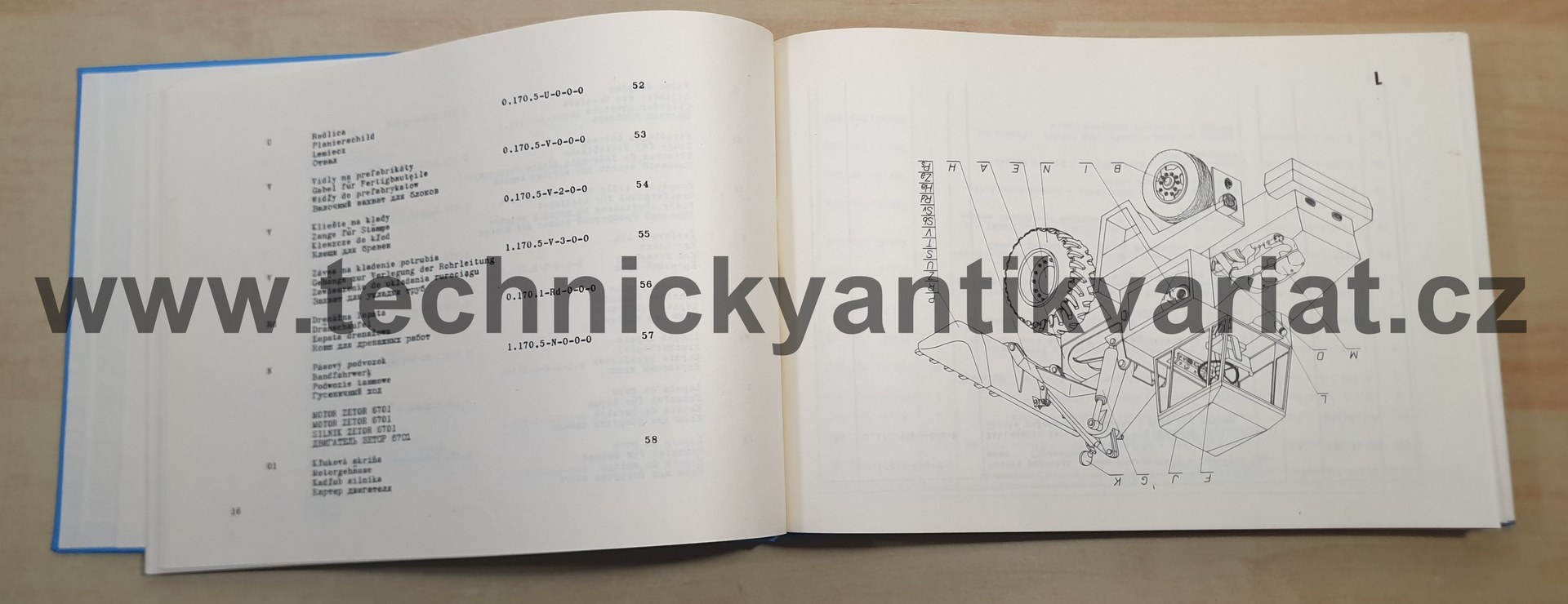 HON 053 - katalog náhradných dielov (1972)