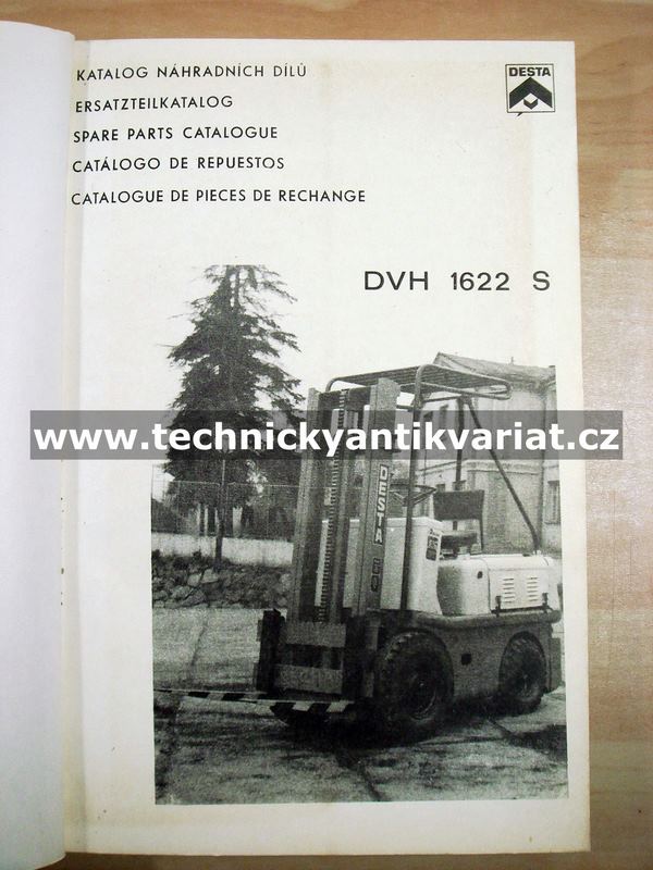 DESTA 1622 - katalog náhradních dílů (1971)