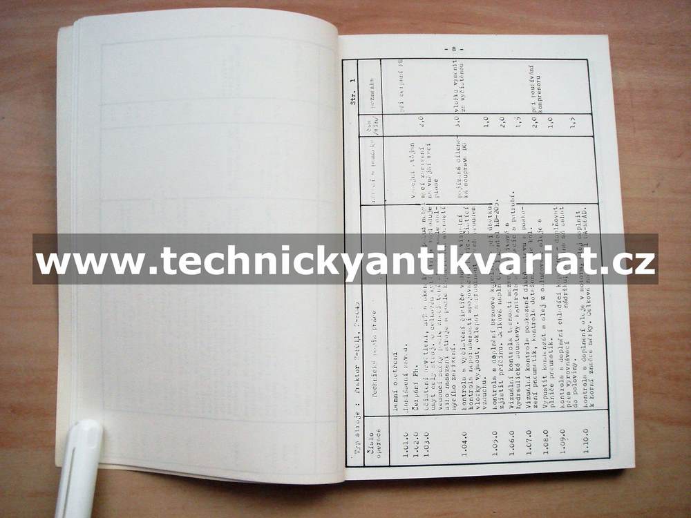 Technická příručka pro provádění denního ošetření zemědělské techniky