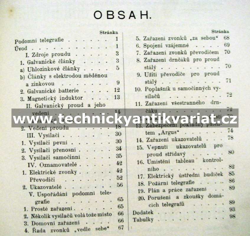 Zařízení podomního telegrafu, telefonu a hromosvodu I.II.III. -Josef Žuvníček (1904)