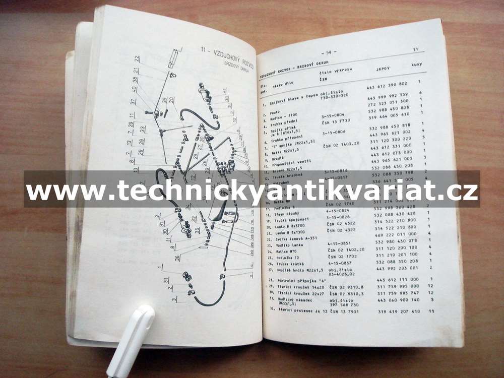 Sběrací návěs MV3 030, 031 - návod k obsluze, seznam náhradních dílů