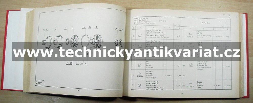 Jeřáb MB 80/100 - katalog náhradných dielov a súčiastok (1980)
