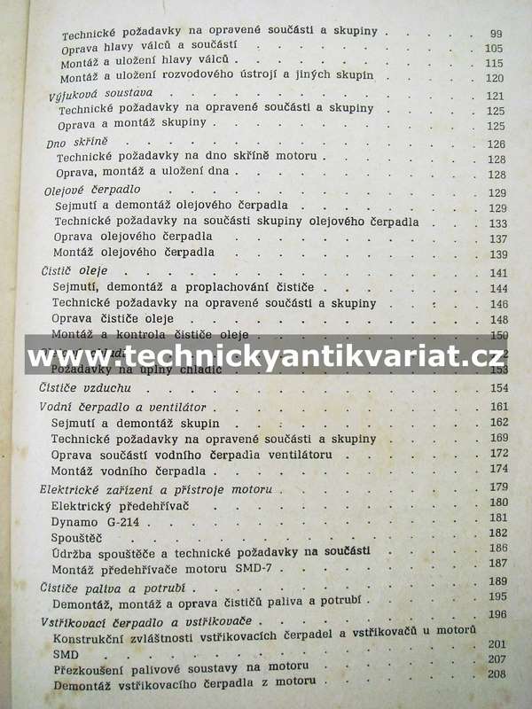 SMD motor - dílenská příručka (1965)