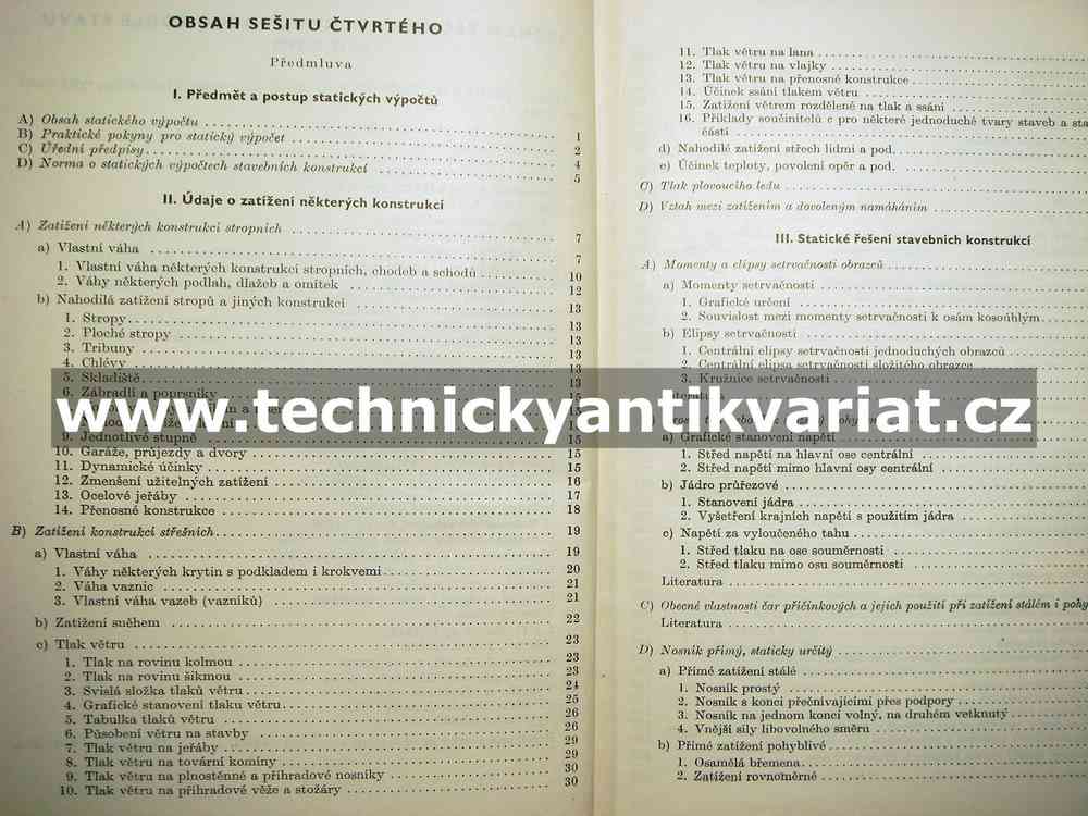 Statika stavebních konstrukcí - Bažant, Klokner (1953)
