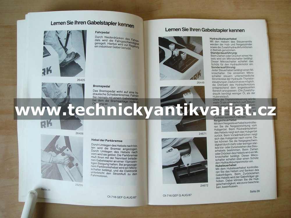Clark M TM 10, 12S, 15, 16 - Betriebsanweisung (1987)