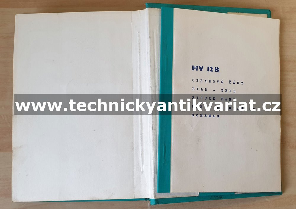 DESTA MV 12 B - katalog náhradních dílů (1980)