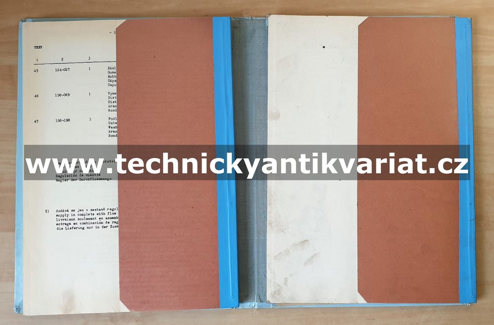 Desta BVH 1622S - katalog náhradních dílů (1967)