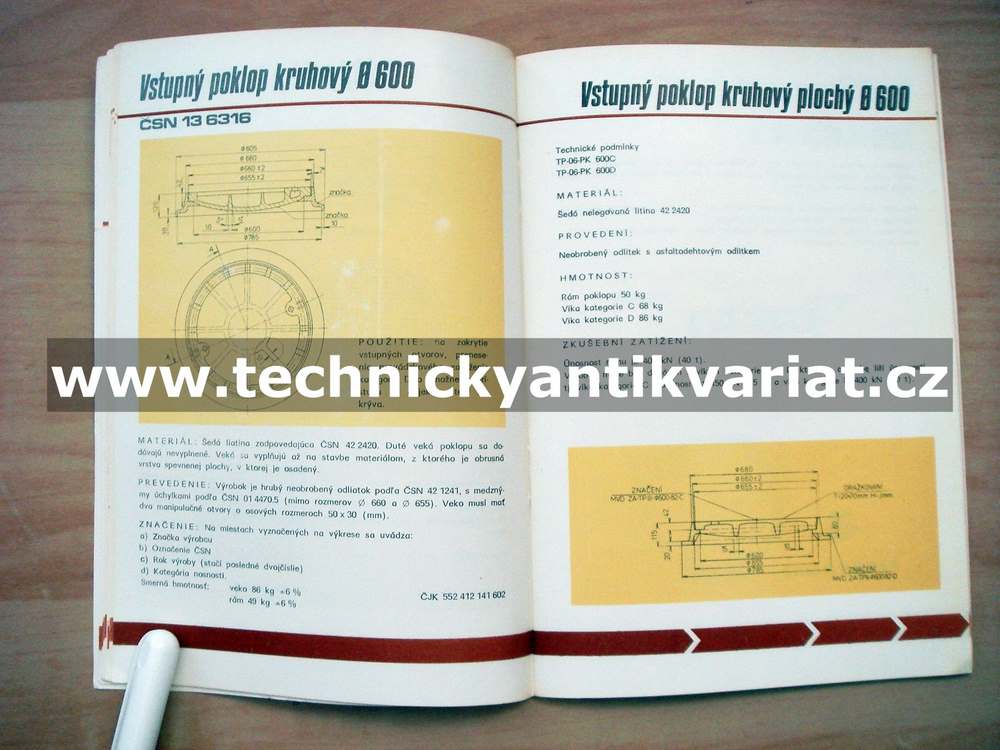 Kanalizační litina 306 Technomat (1983)