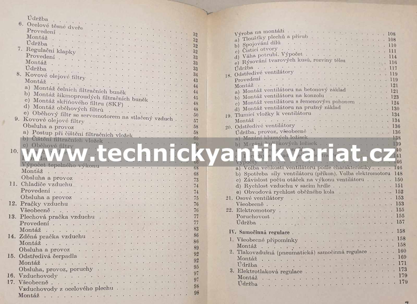 Montáž, provoz a údržba vzduchotechnických zařízení - Paleček (1961)