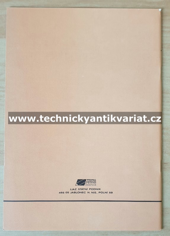 Liaz 100,250 Hydraulische kippvorrichtung Reparaturhandbuch (1994)