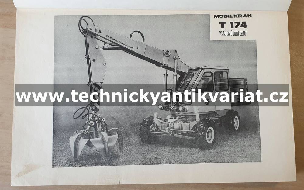 Weimar T174 Mobilkran T174-16, Mobilbagger T174-32 - Ersatzteil-liste (1971)