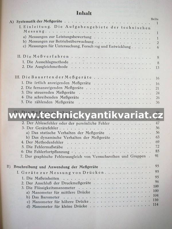Messverfahren und messgeräte der kraft und wärmewirtschaft - Hans Faltin (1955)