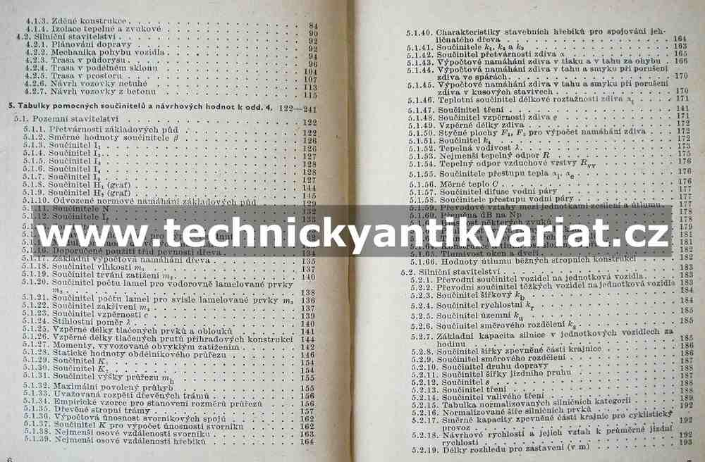 Stavební tabulky - Karel Friedmann (1973)