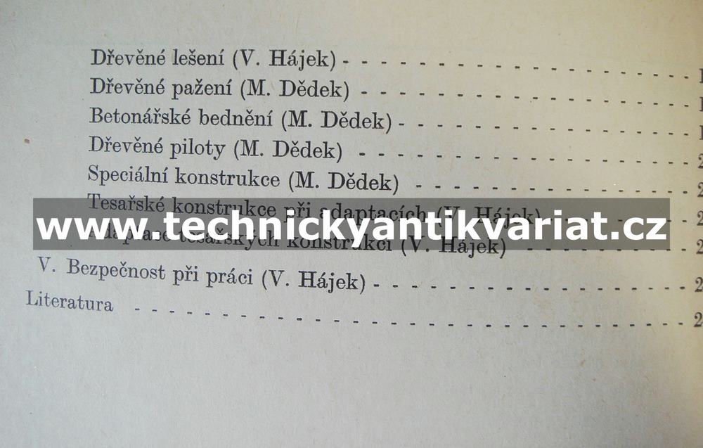 Kvalifikační příručka pro tesaře - Václav Hájek (1973)