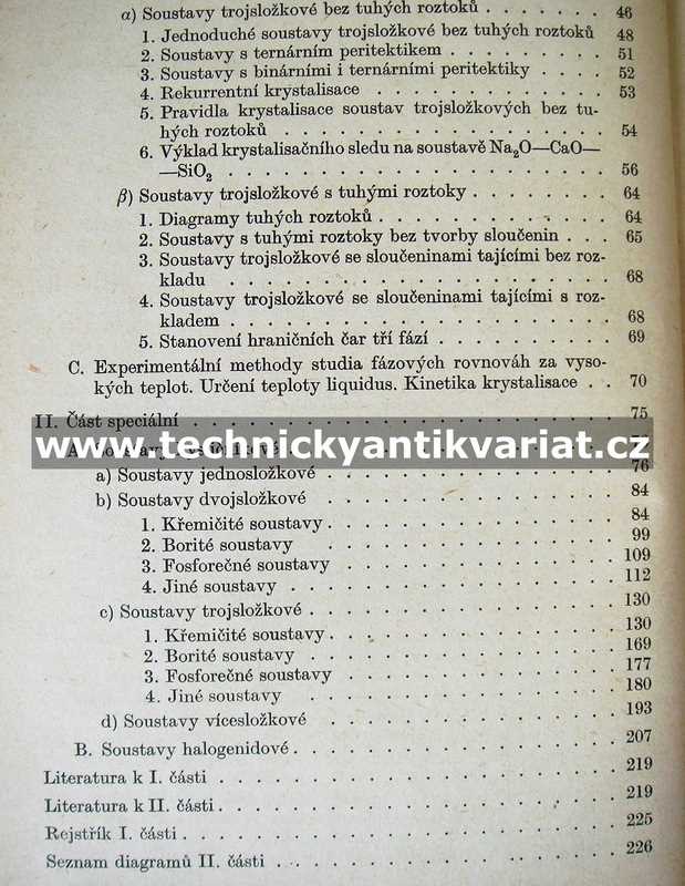 Diagramy fázových rovnováh pro sklářství - Milota Fanderlik (1954)