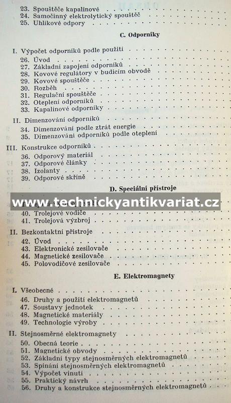 Elektrotechnika XV. Elektrické přístroje II. - Bauer, List (1965)