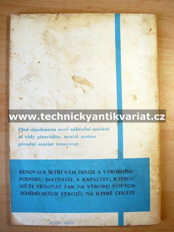 Třířádkový ořezávač cukrovky 3-OCZ - použití, seznam dílů (1968)