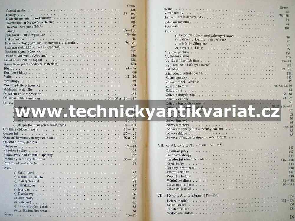 Rozbory cen prací stavebních - Viktor Anderlík (1932)