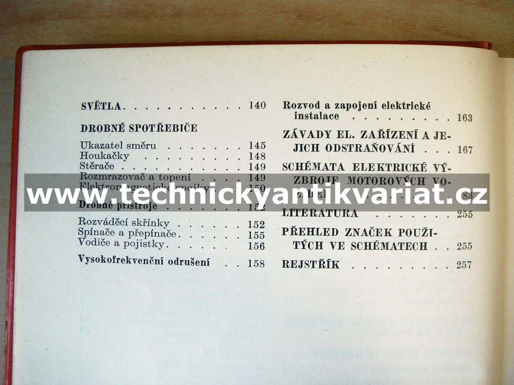 Elektrotechnika a schémata elektrické výzbroje motorových vozidel - Václav Černý (1959)
