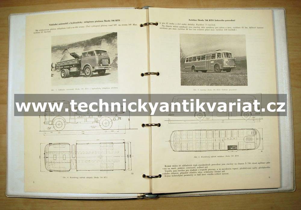 Škoda 706 - dílenská příručka (1960)