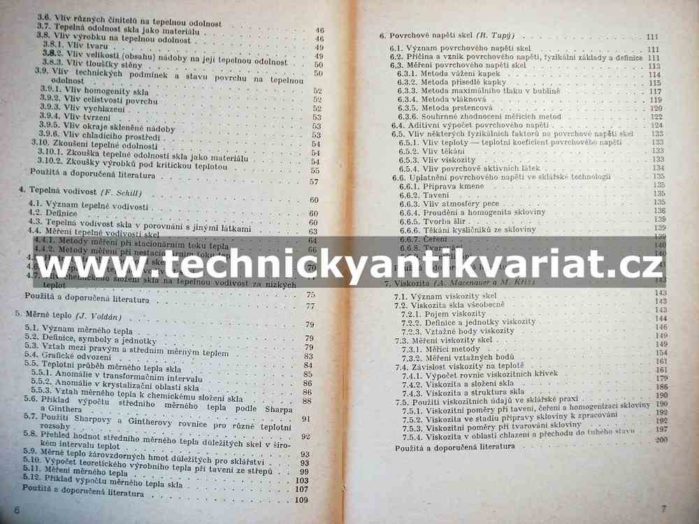 Tepelné vlastnosti skel - (1968)