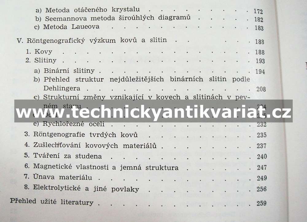 Zkoušení jemné struktury materiálu rentgenovými paprsky - Adéla Kochanovská (1943)