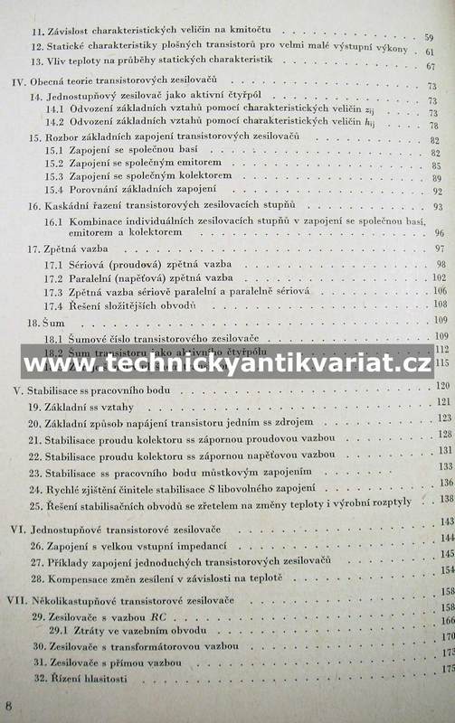 Nízkofrekvenční transistorové zesilovače - Jaroslav Budínský (1959)